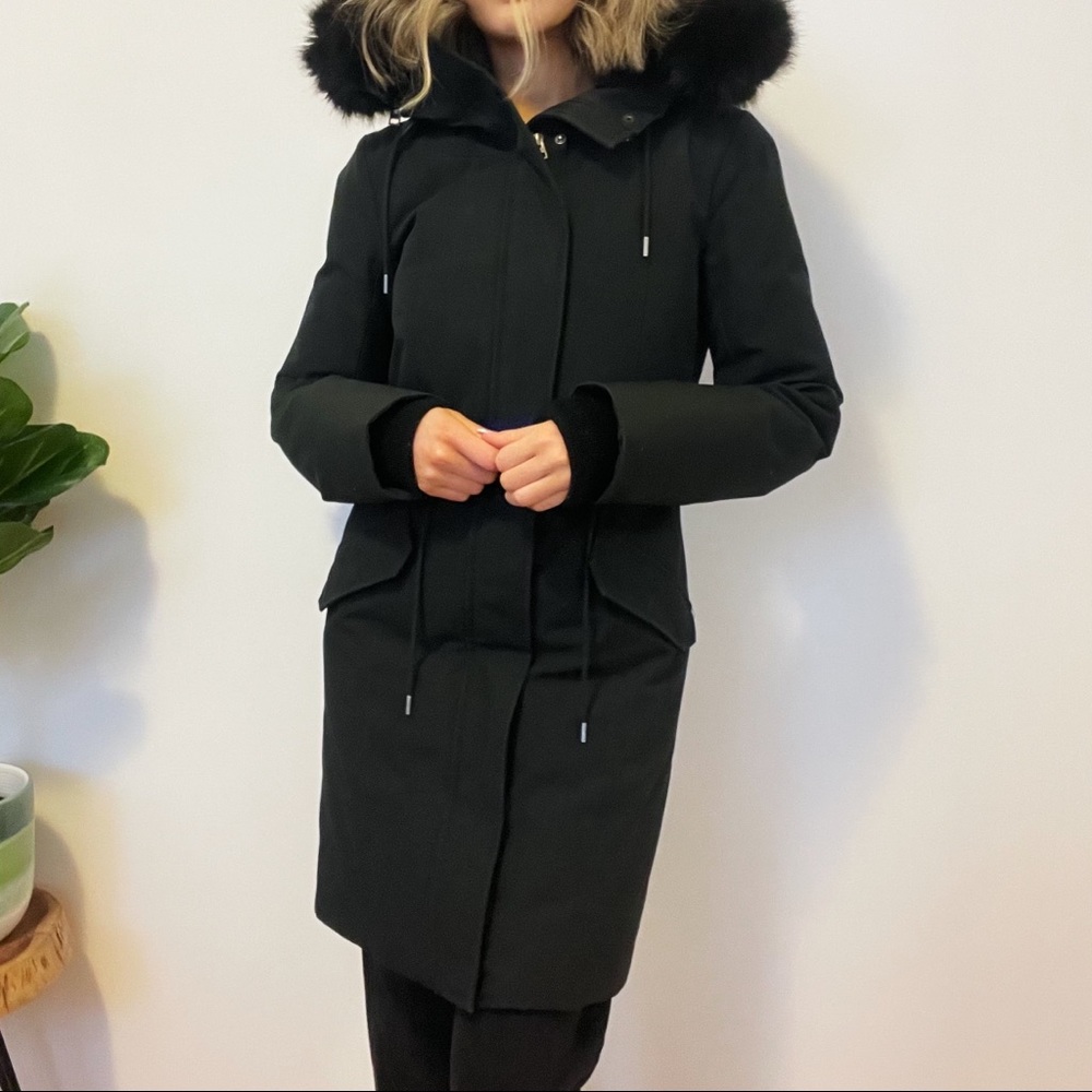 Black Wilfred Parka from Aritzia